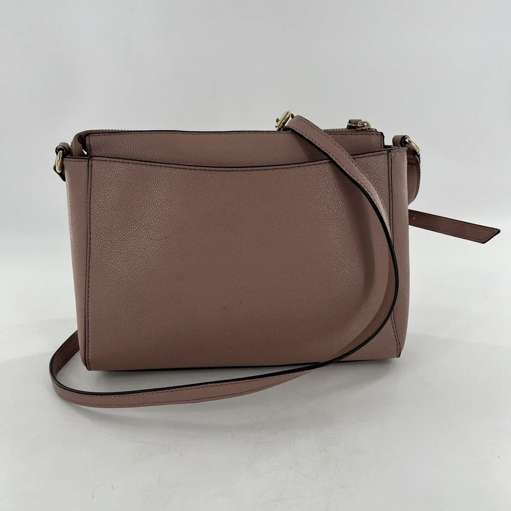 Nine West Shayden Jet Set Crossbody Begonia Dusty Rose‎ Mauve Pastel Pink Bag